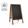 Potykacz drewniany kredowy Classic S 51x90 cm - tablica reklamowa dwustronna